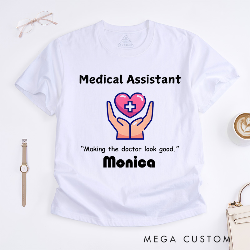 Personalized Nurse T-Shirts Bold Medical Assistant Design T-Shirts