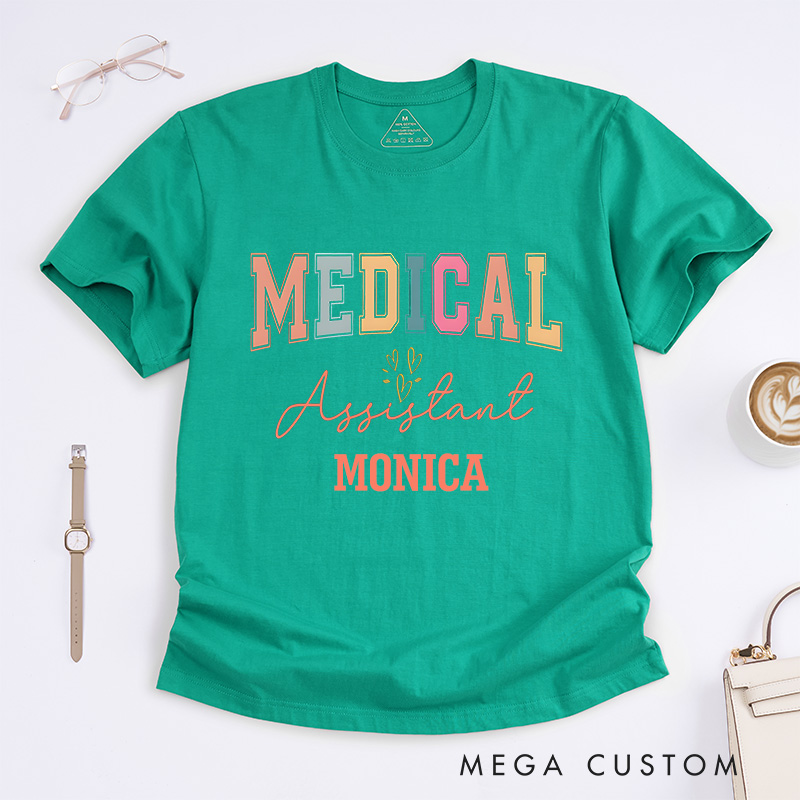 Personalized Nurse T-Shirts Chic Medical Assistant Design T-Shirts