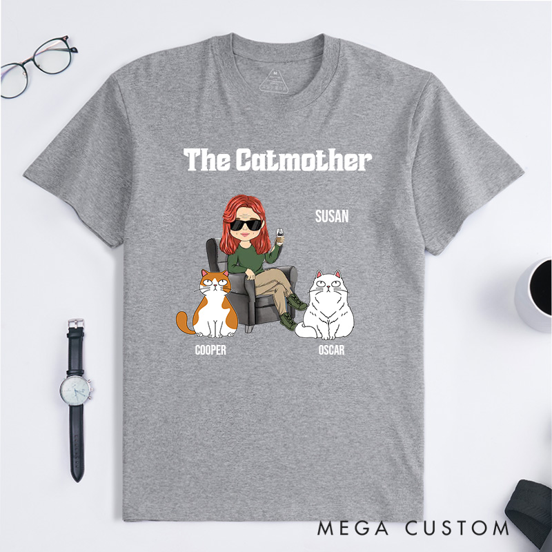 Personalized Cat Lover the Catmother T-Shirt