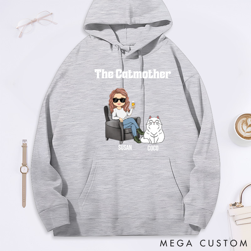Personalized Cat Lover the Catmother Classic Hoodies