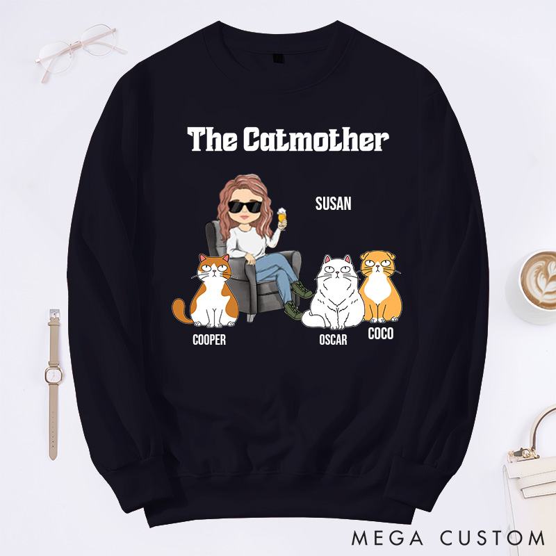 Personalized Cat Lover the Catmother Classic Sweatshirts