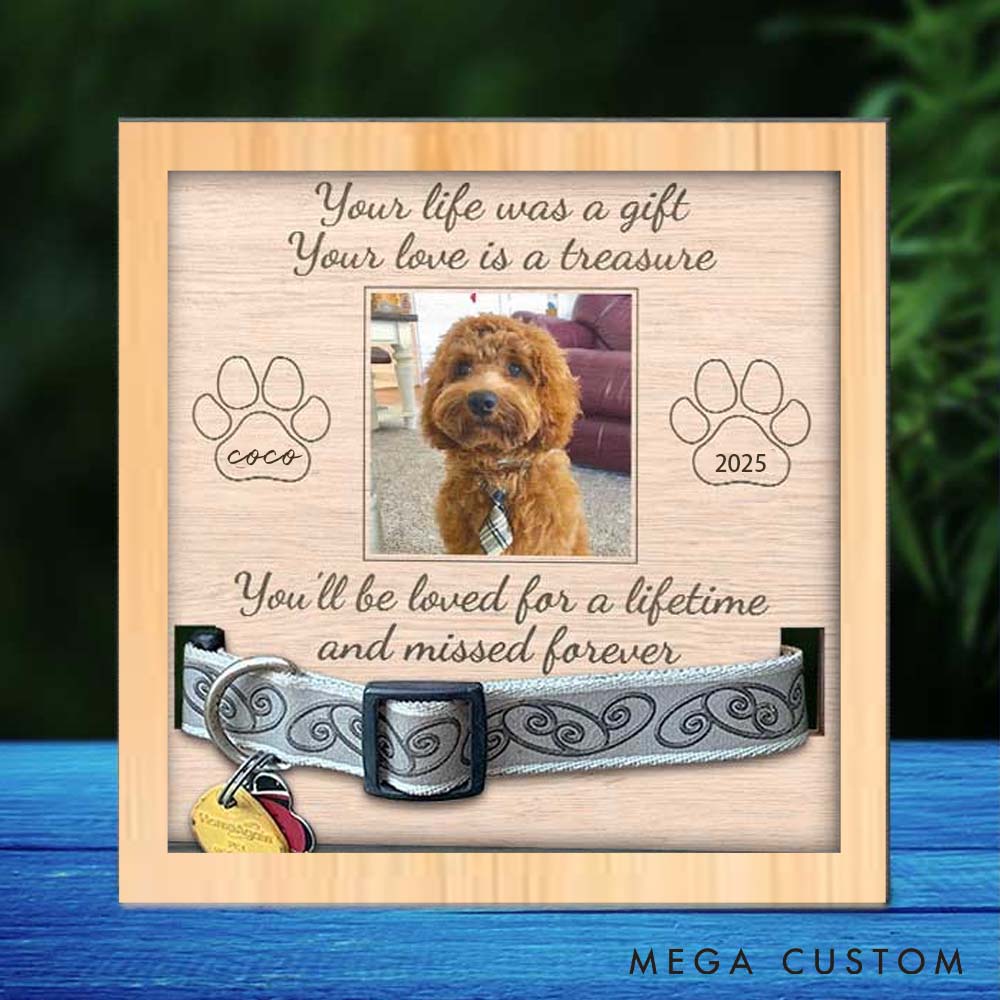 Personalized Pet Lover Your Love is a Treasure Pet Collar Holder