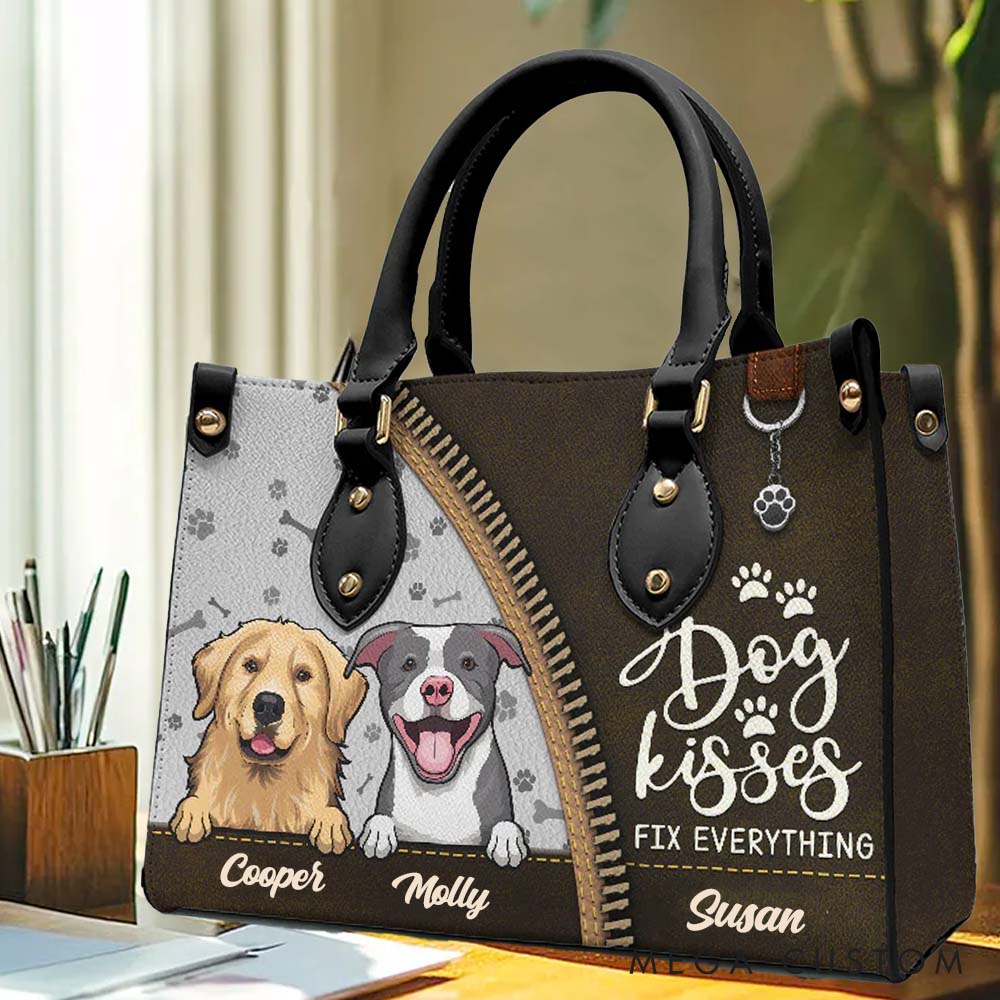 Personalized Dog Lover Dogs Kisses Fix Everything Tote Bag