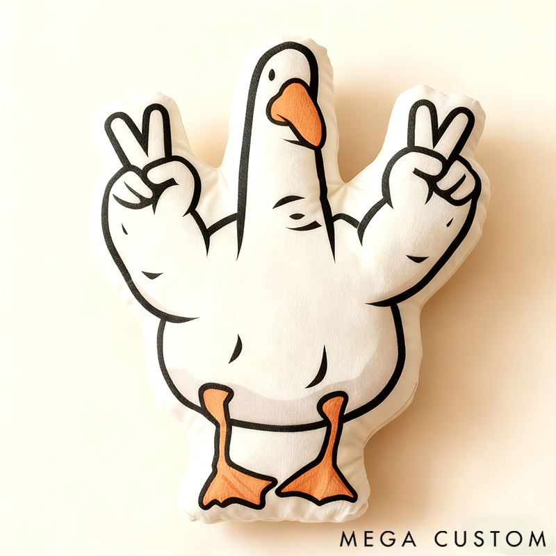 Personalized 3D Print Family Fun Gesture Pillow Is It a Goose or Duck? Maybe It's Seagulls