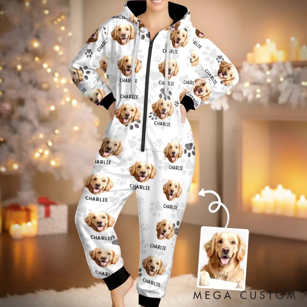 Personalized Pet Lover Custom Photo Adult Onesie