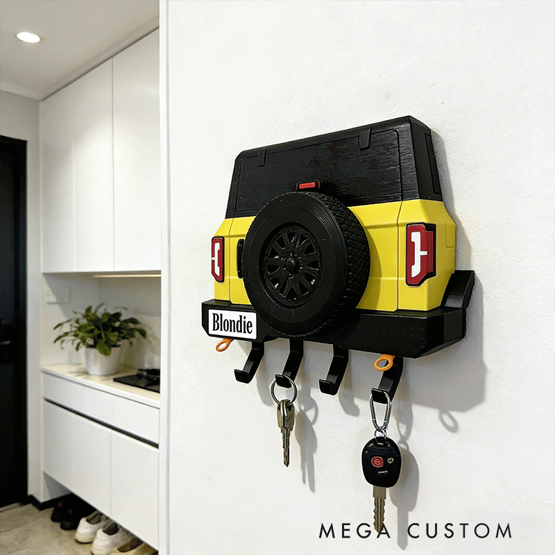 Personalized Car Shaped Key Holder Unique Gift for Racers and Racing Lovers