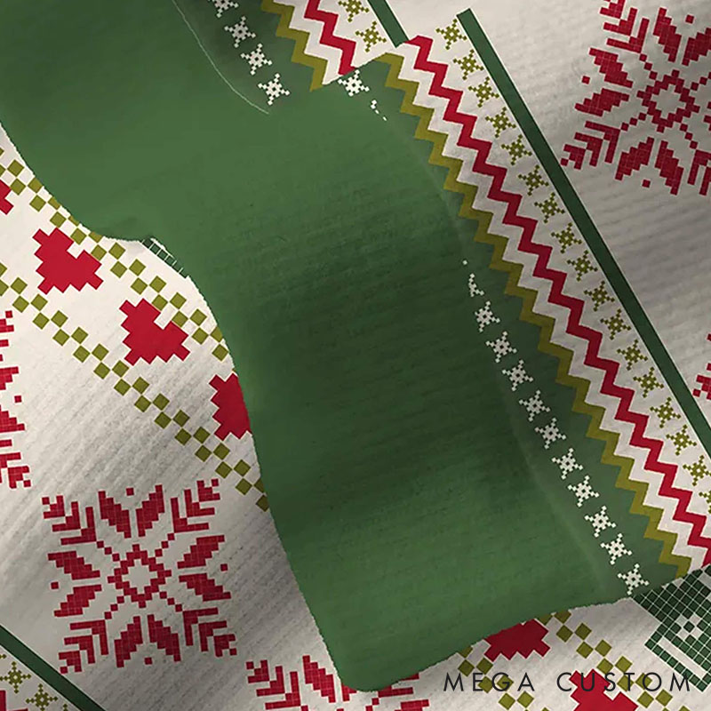 Personalized Couple Vintage Christmas Tree and Snowflakes Christmas Cardigan Sweater Newlyweds Matching Ugly Sweater Cozy Christmas Outfit for Him Her