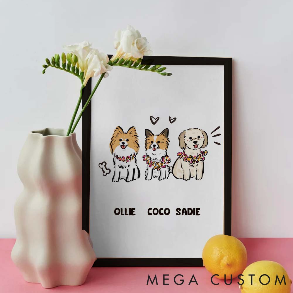 Personalized Pet Lover Custom Funny Pet Caricature Pet Portrait