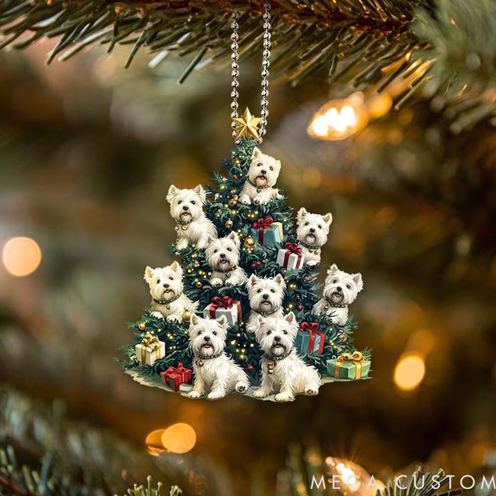 Personalized Pet Lover Cute Pet Christmas Tree Christmas Ornament