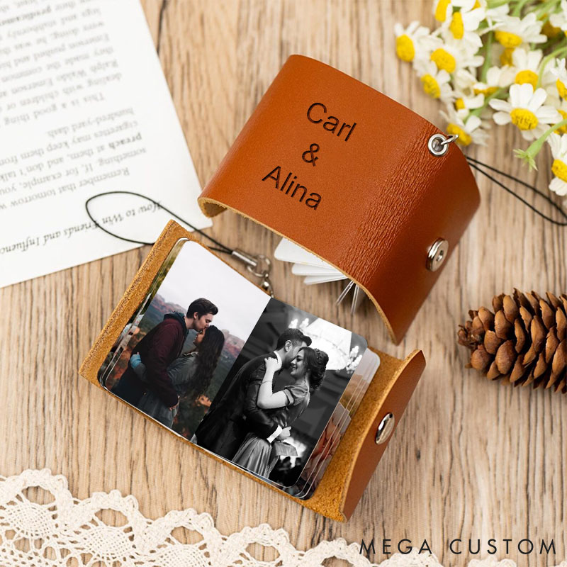 Personalized Photo Album for Couple Valentines day gift Photobook Keychain Gift for Boyfriend girlfriend Valentines Photo Album Keychain for Him