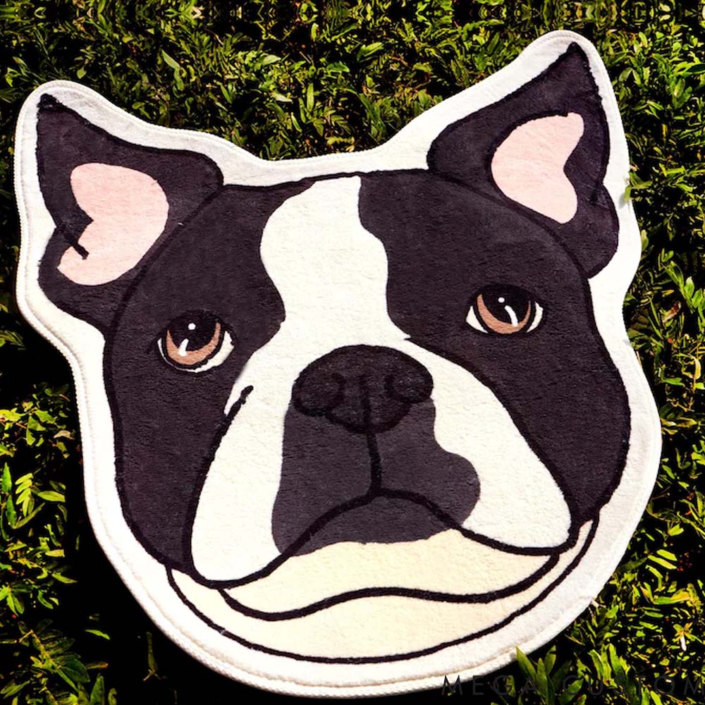 Personalized Pet Lover Cute Custom Pet Face Shaped Rugs