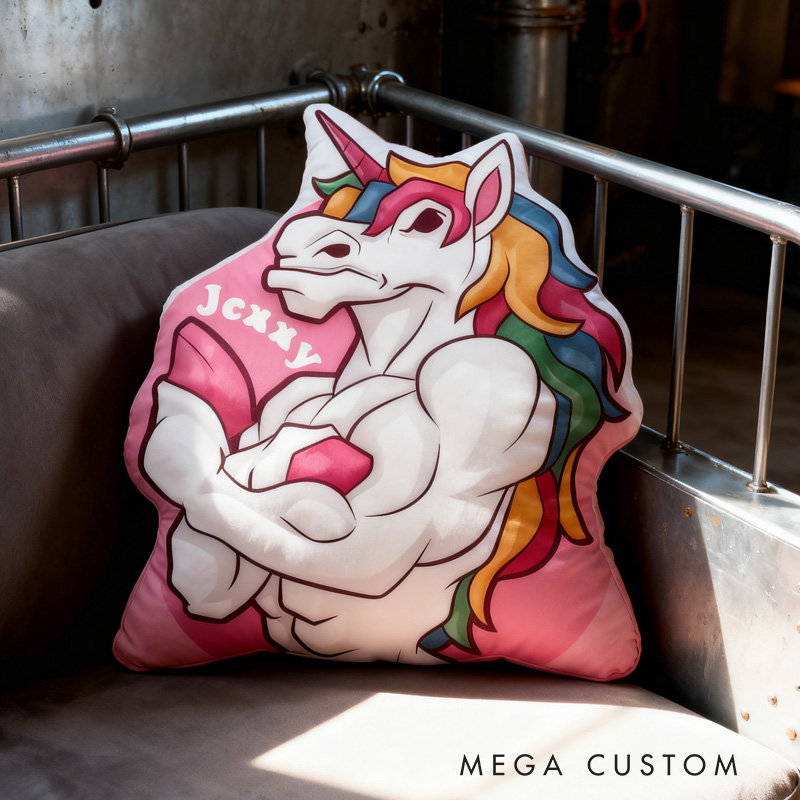 Personalized Fitness Magical Animals Pillow Rainbow Throw Pillow Graphic 3D Print Trainer Fitness Planner Decoration Pillow Exercise Sport Gym Rat Weightlifting Pillow for Kids Gym Lovers