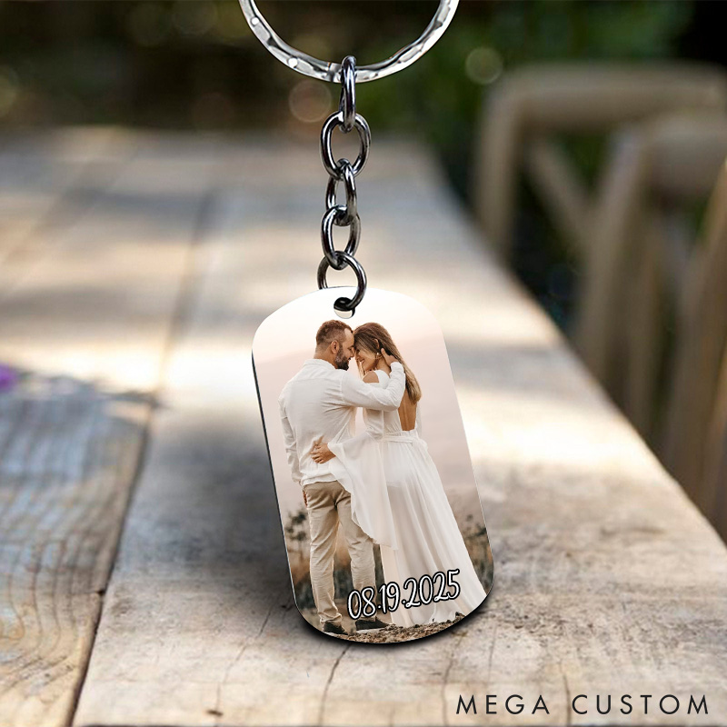Personalized Remind You I Love You Couples Keychain Custom Photo Message Keychain for Boyfriend Valentine Anniversary Gift Keychain for Husband