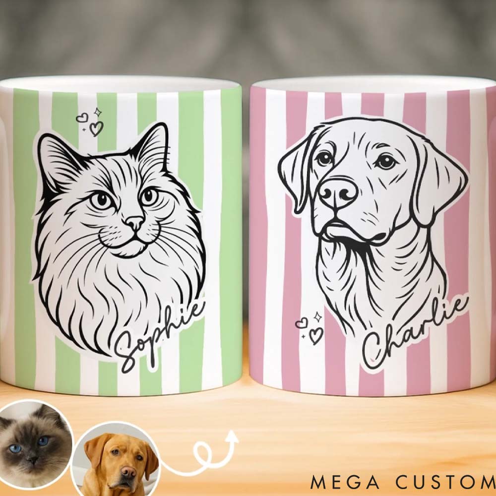 Personalized Pet Lover Home Feels Warmer with You Mugs