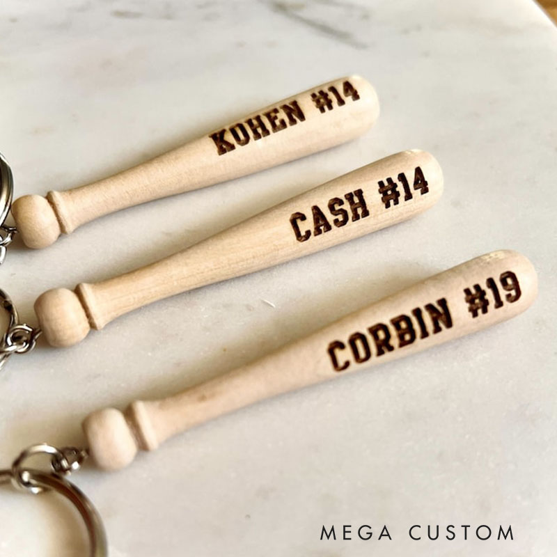 Softball Keychain Bag Tag Softball Key Chain Custom Engraved Softball Baseball Key Chain Custom Engraved Baseball for Sports Lover