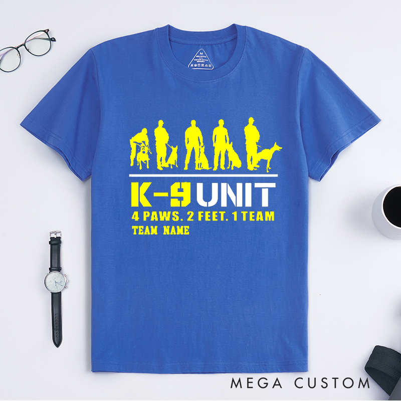 Personalized Police K-9 Unit Team Design Gift for Police Officer T-Shirt