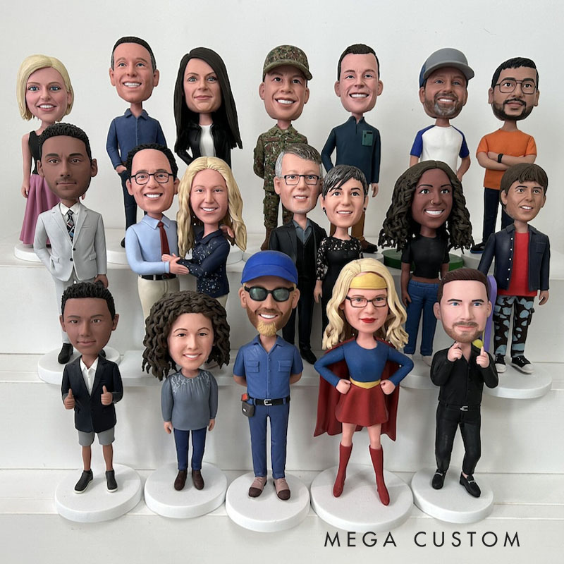 Personalized Bobblehead Made From Your Photo Custom Figurine Funny Character Pose Youth Style Edition