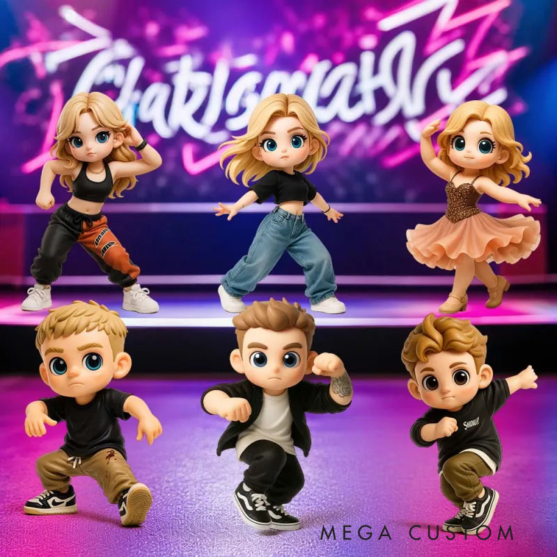 Custom 3D Cartoon Chibi Figure Football Team Character Model Fan Support Gift Collectible Decoration