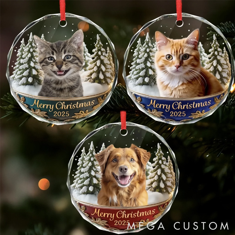 Personalized Pet Lover ife Feels Better With Pets Christmas Ornament