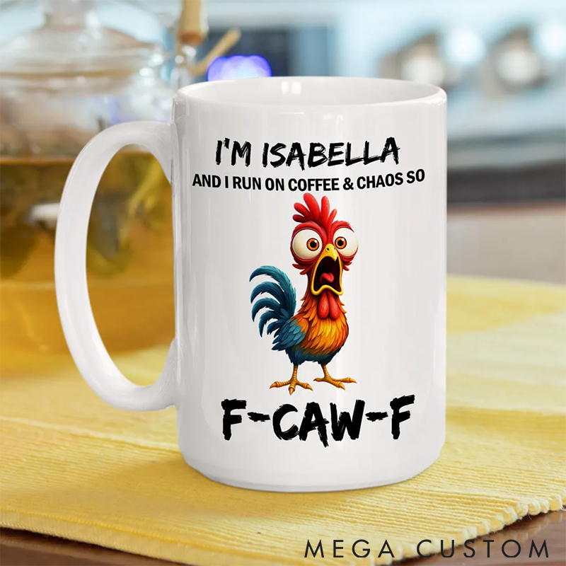 Personalized Pet Lover Coffee and Chaos Mugs