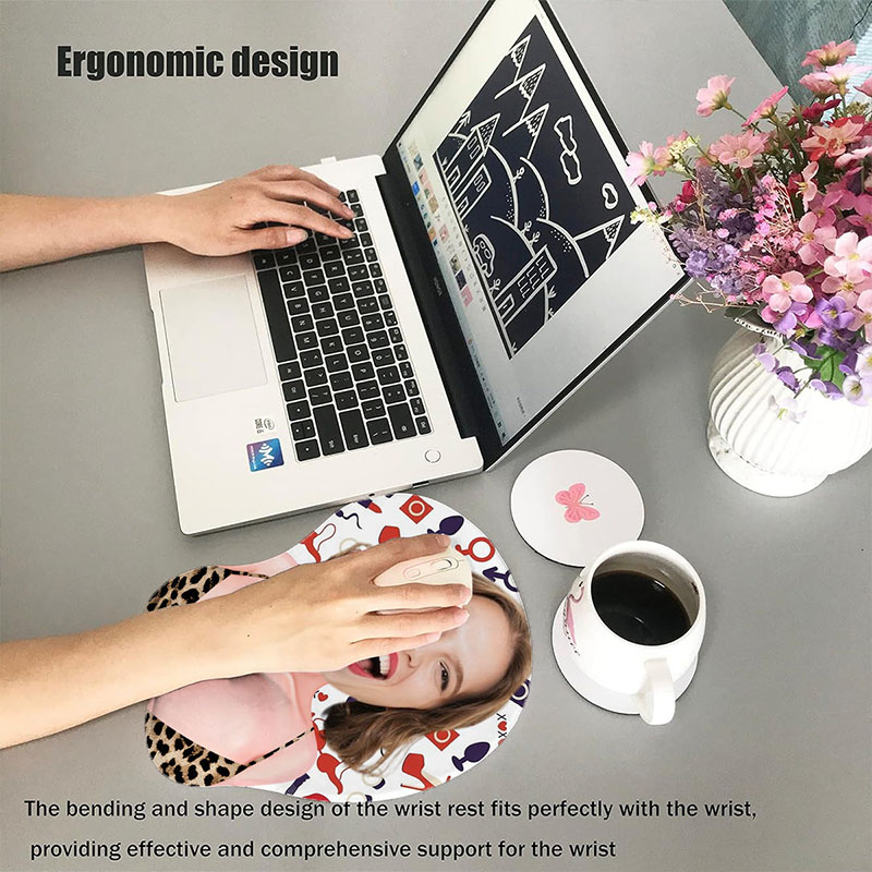 Personalized Girlfriend Wife Face Naughty Funny 3D Mouse Pad Custom Man 3D Mouse Pad with Women Face Photo Gaming Gift Couple Boyfriend Husband Gift