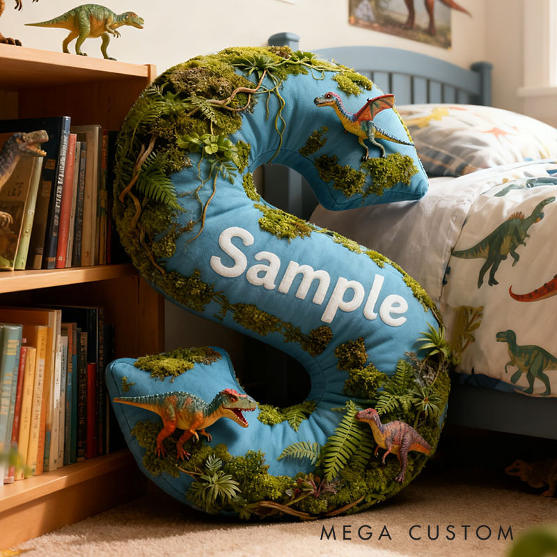 Personalized Graphic 3D Print Dinosaur Sky Park Movie Pillow for Cartoon Lovers Initial Pillow Christmas Birthday Party Gift for Kids and Movie Lovers