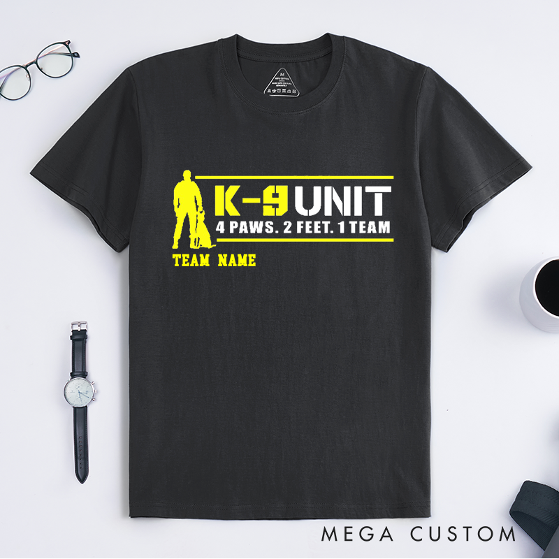 Personalized Police K9 Unit Team Design Gift for Police Officer T-Shirt