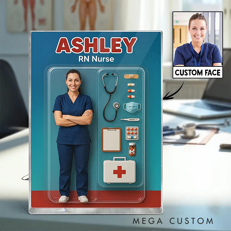 Personalized Nurse Acrylic Block Plaque Custom Photo Perfect Memorial Holiday Gift