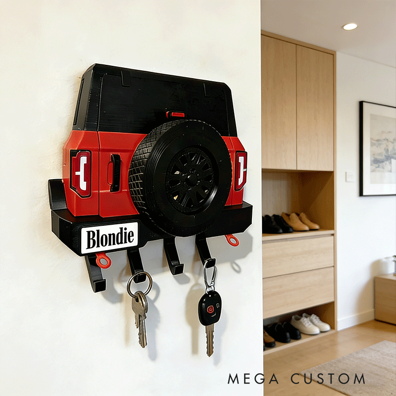 Personalized Car Shaped Key Holder Unique Gift for Racers and Racing Lovers