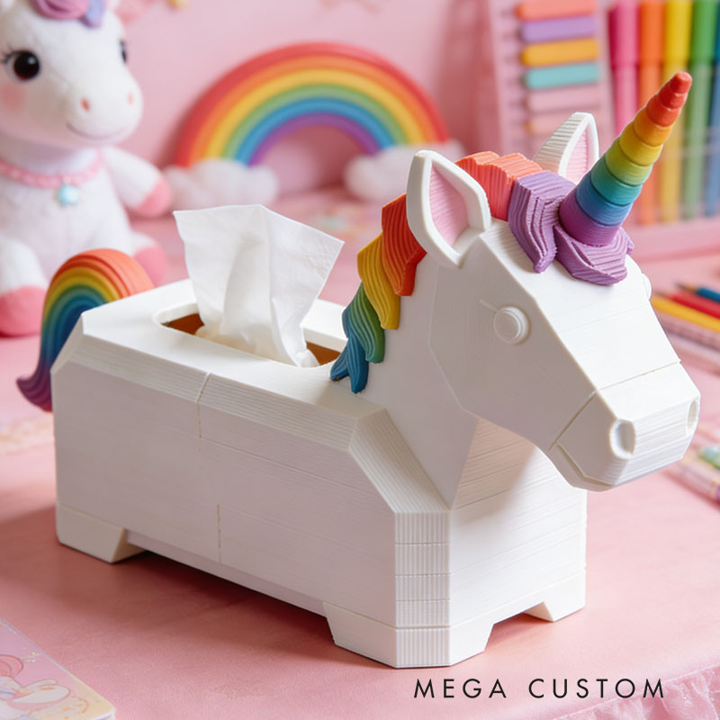 Dream Horse Tissue Box Cover 3D Printed Room Decor Cute Tissue Box Cover for Desk Room Kitchen or Bathroom