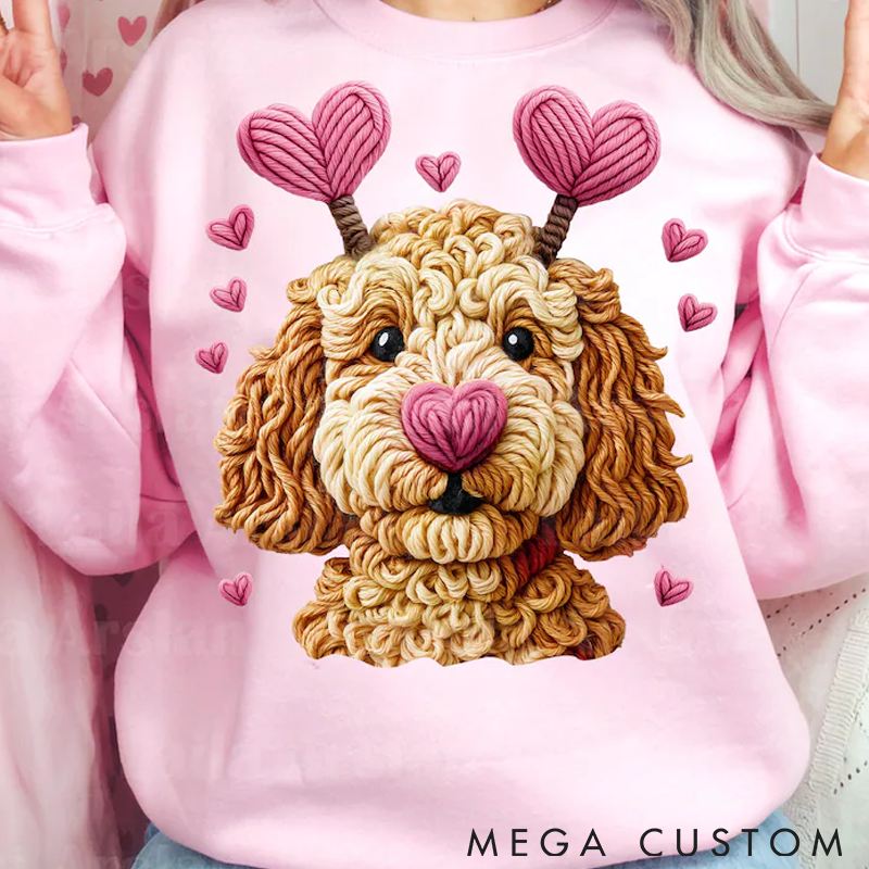 Personalized Pet Lover Pet Valentines Day Classic Sweatshirts