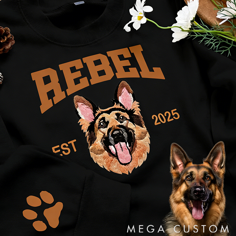 Personalized Pet Lover Custom Pet Face Classic Sweatshirts