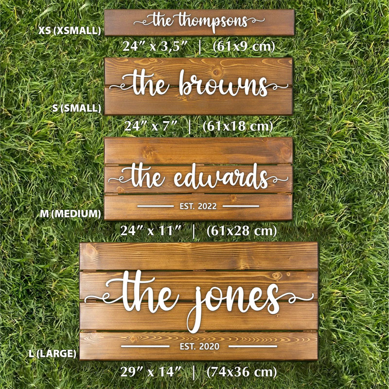 Personalized 3D Engraved Wood Name Sign Custom Names Dates Wedding Anniversary Housewarming Gift
