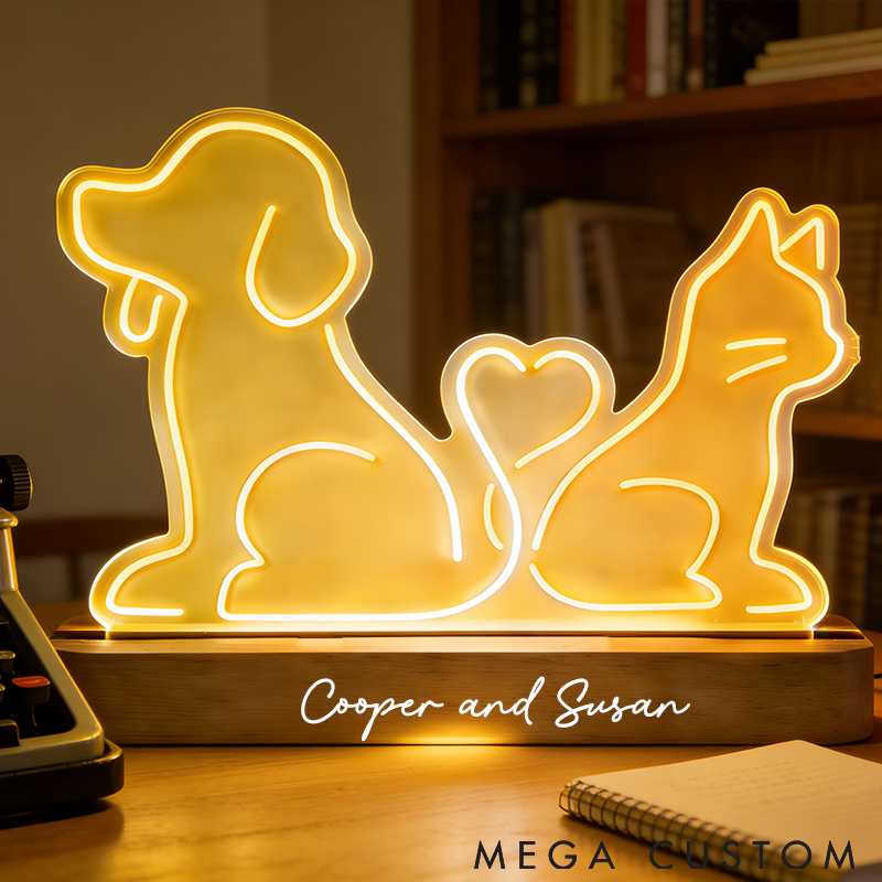 Personalized Pet Lover Pet Lover Valentine Light