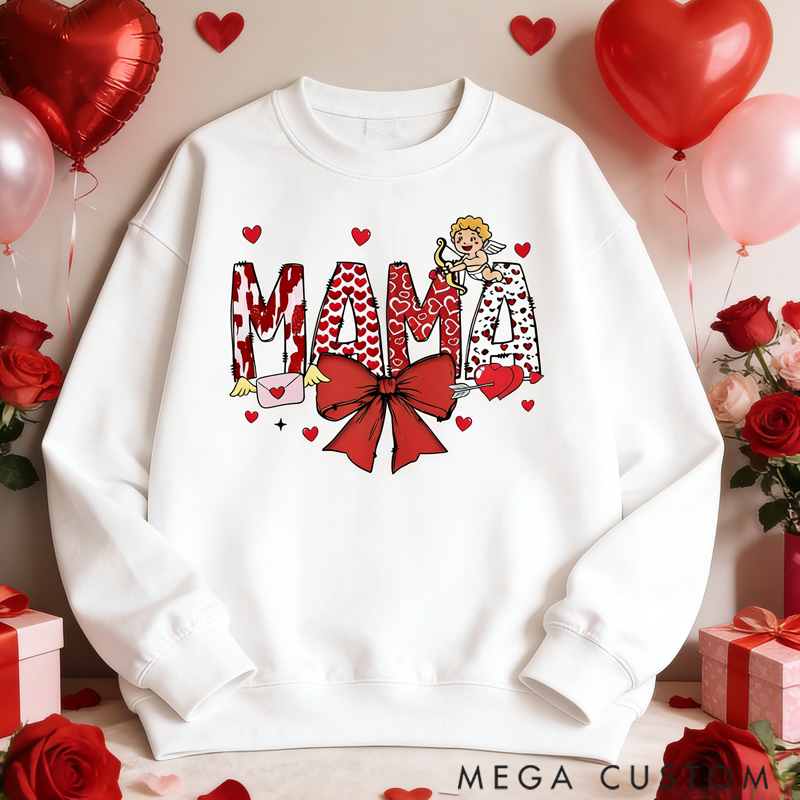  Personalized Custom Unisex Sweatshirt Her Love is the Bond that Holds Us Together Gift for Mom Grandma