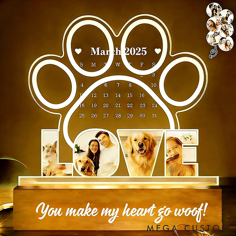 Personalized Pet Lover Furever My Valentine Light