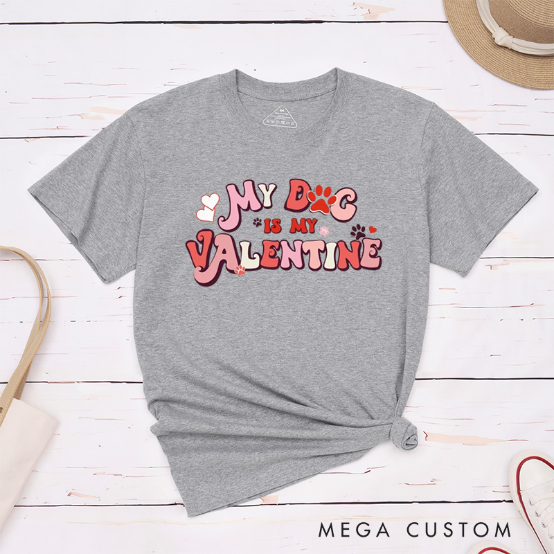 Personalized Pet Lover Funny Valentine Pet and Moon T-Shirt
