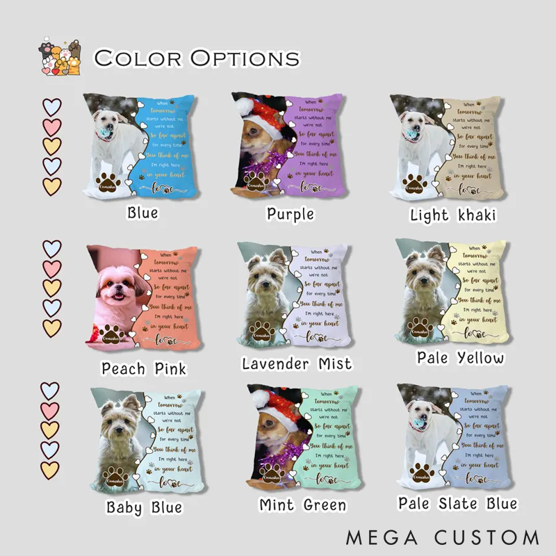 Personalized Pet Lover Custom Pet Memorial Throw Pillows