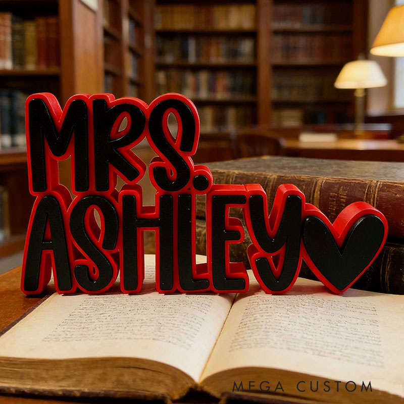 Personalized Desk Name Plate Custom Name Perfect Office Holiday Gift