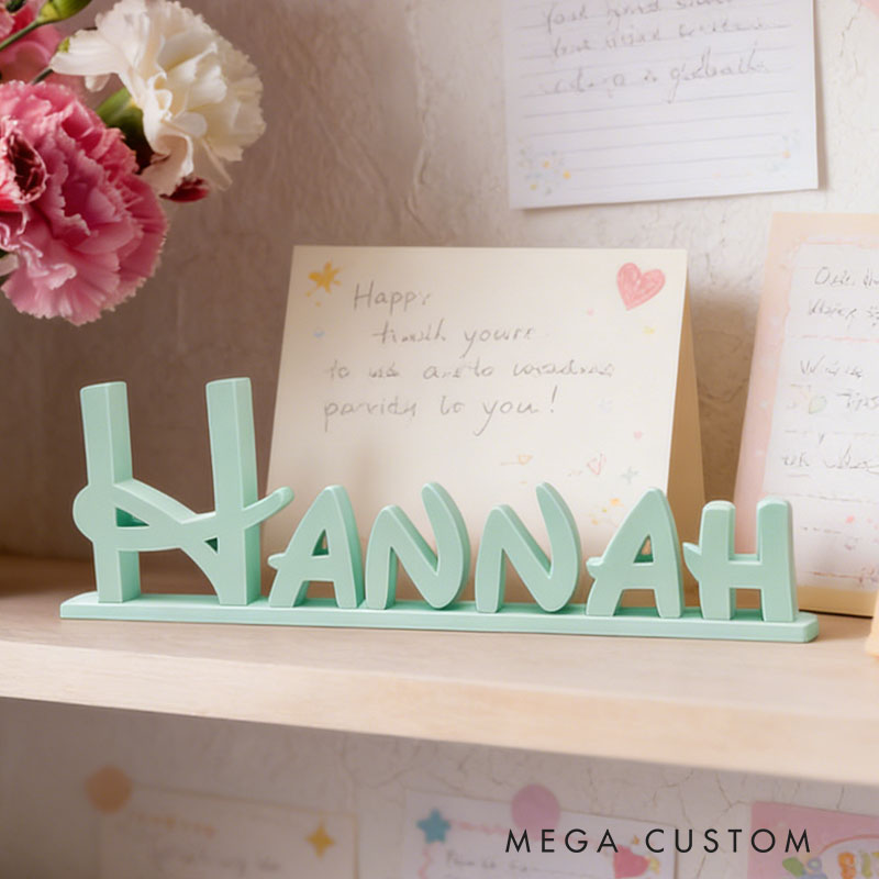 Personalized Desk Name Plate Custom Name Perfect Graduation Teacher Holiday Gift