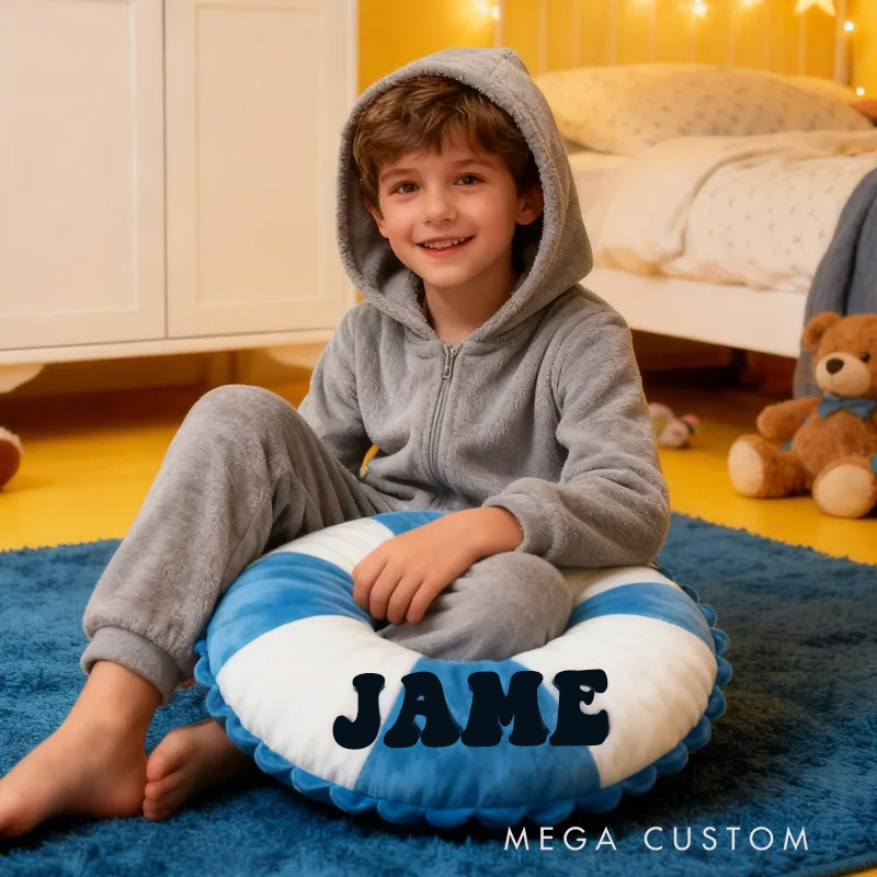 Personalized Swimming Ring Pillow Throw Pillow Graphic 3D Print Swimming Fitness Decoration Pillow Exercise Sport Pillow Female Swimmer Holiday Gift Custom Swim Pool Keepsake for Kids or Teens Swimming Lovers