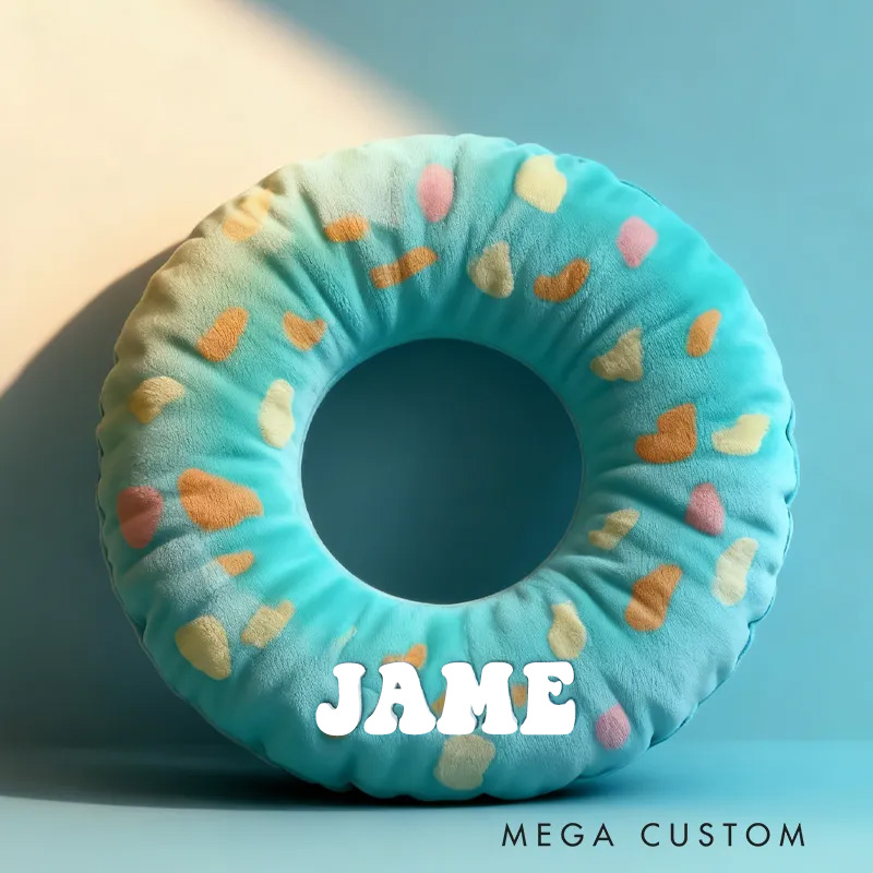 Personalized Swimming Ring Pillow Throw Pillow Graphic 3D Print Swimming Fitness Decoration Pillow Exercise Sport Pillow Female Swimmer Holiday Gift Custom Swim Pool Keepsake for Kids or Teens Swimming Lovers