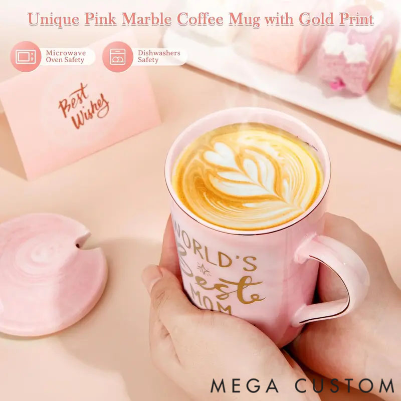 Personalized Mug, a Creative Gold-Printed Gift for Mom Perfect for Drinking.