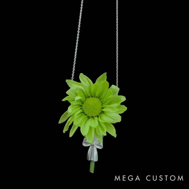 Personalized Customizable Floral Necklace Refreshing Vibe Unique Gift Choice DIY Flower Bouquet Pendant for Her