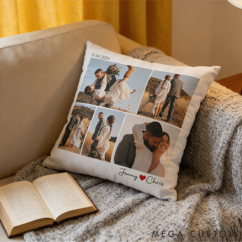 Personalized Couple Custom Photo Throw Pillow Love You Still Home Pillow Valentine's Day gift for Husband Wife Romantics Anniversary Gift for Him Her