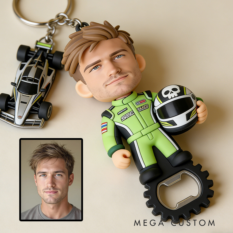 Personalized Racing-Inspired Bottle Opener Bachelor Parties & Bar Decor