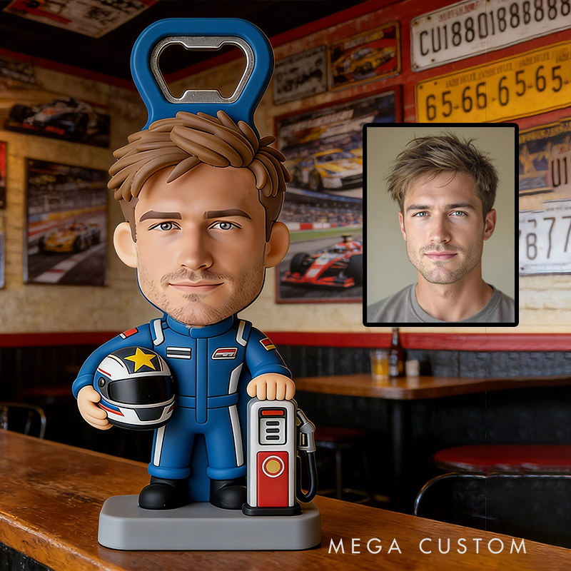 Personalized Car-Themed Bottle Opener Celebrate Your Love for Racing with Every Drink