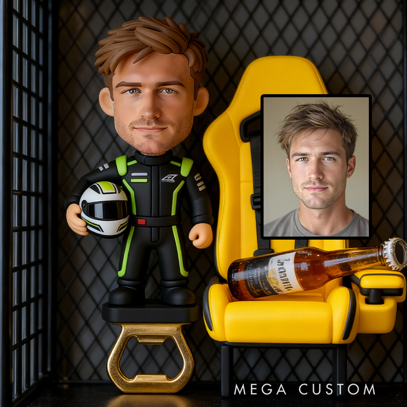 Personalized Race Car Bottle Opener Unique Keepsake for Every Racing Event and Celebration