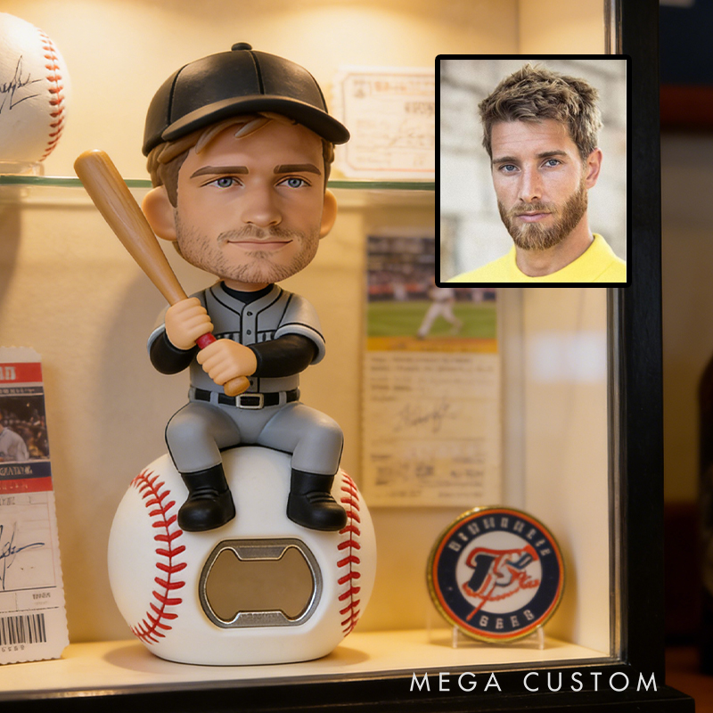 Personalized Baseball Field Bottle Opener Celebrate Your Love for the Game with this Unique Item