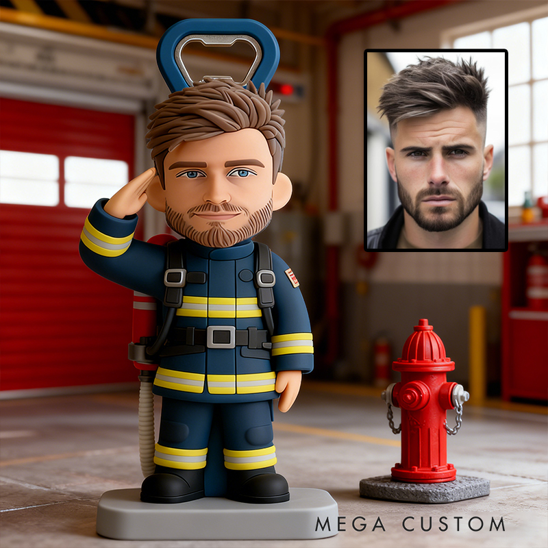 Personalized Engraved Firefighter Bottle Opener the Ideal Gift for Firefighters and Their Supporters